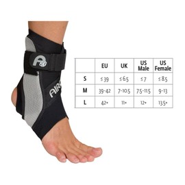AIRCAST Tobillera A60 Soporte para Tobillo Pie (Negro, Mediano Der)