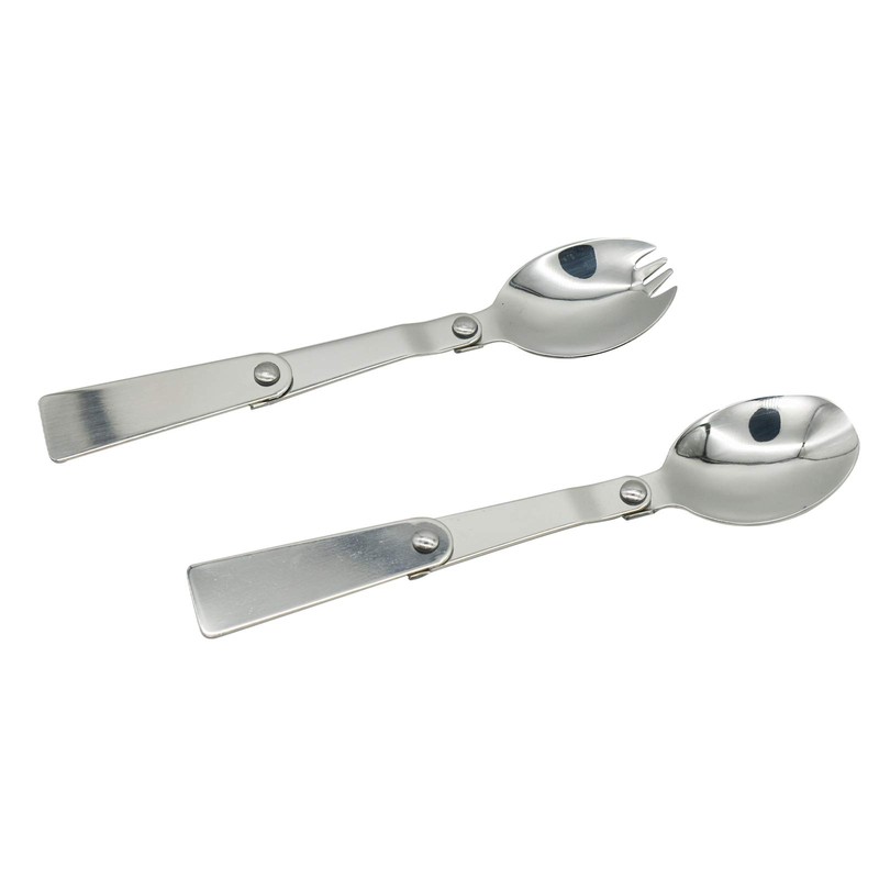 Maydahui Spoon and Fork Foldable Stainless Steel SUS 18/10(304) Salad