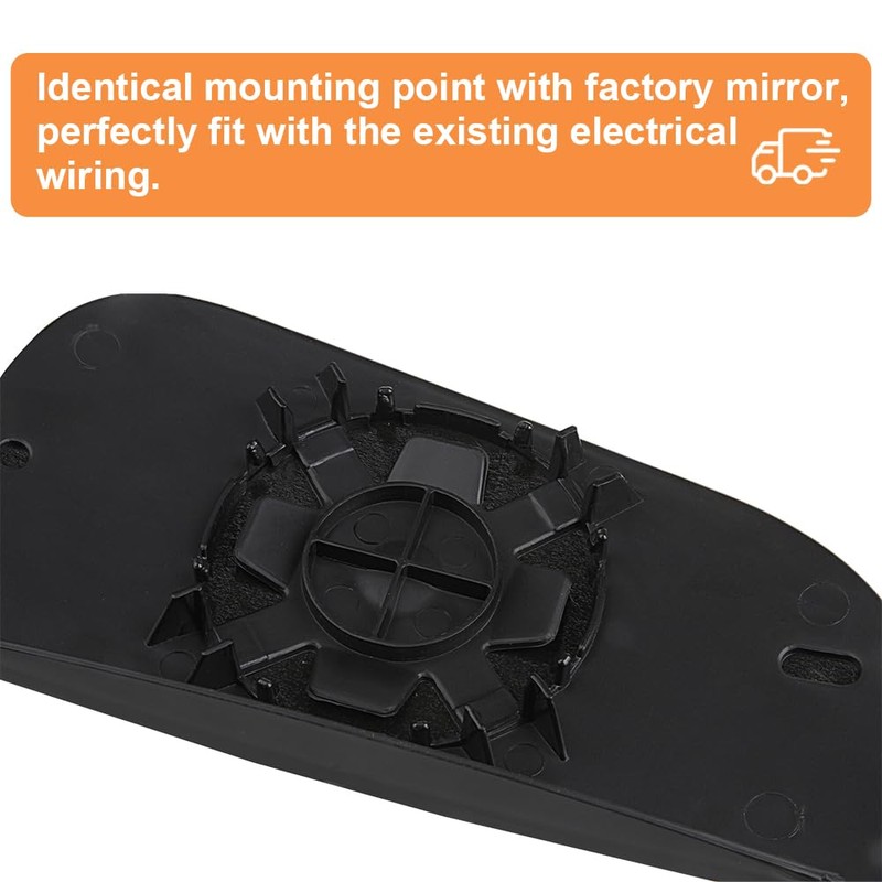 Senzeal Passenger Side Lower Mirror Glass Replacement for Dodge Ram
