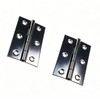 6 Pcs 2.72 Inch Black Matte Cabinet Hinges, Stainless Steel