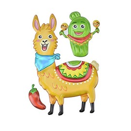 Homeford Llama Puffy 3D Pop-Up Wall Art Stickers, 3-Piece