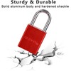 SEPOX Weatherproof Solid Aluminum Keyed Alike Padlock Industrial-Grade Padlock for
