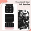 RISOU Portable Nail Polish Organizer Case for 16 Bottles of