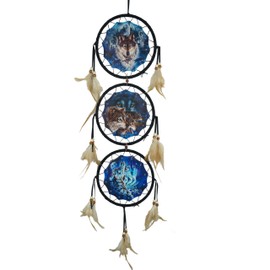 Remorelt Wolf - Themed Dream Catchers for Wall Decor, Ideal Bedroom Wolf Home Decor,Dream Catcher for Boy Kids(DC01 6Inch Wolves)