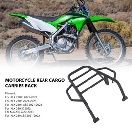 KLX230 KLX230R KLX230S KLX230SE Rear Rack, Motorcycle Luggage Rack, Motorcycle Rear Cargo Carrier, KLX230 Accessories, Powersports Luggage Rack,