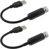 2Pcs Mini LED Projection Lamp Star Night,USB Plug Night Light,Romantic