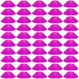 wlilupah 50 Pcs Mini Soccer Cones for Sport Agility Disc Cones Soccer Training for Agility Drills Sports Football Basketball Football Basketball Drills (Purple)