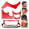 Universo en Linea 4p Kit Peines Plantillas Diseño Moldeado Barba