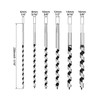 QWORK® 6-Piece Auger Drill Bit Set, Wood Drill, High-Carbon Steel,