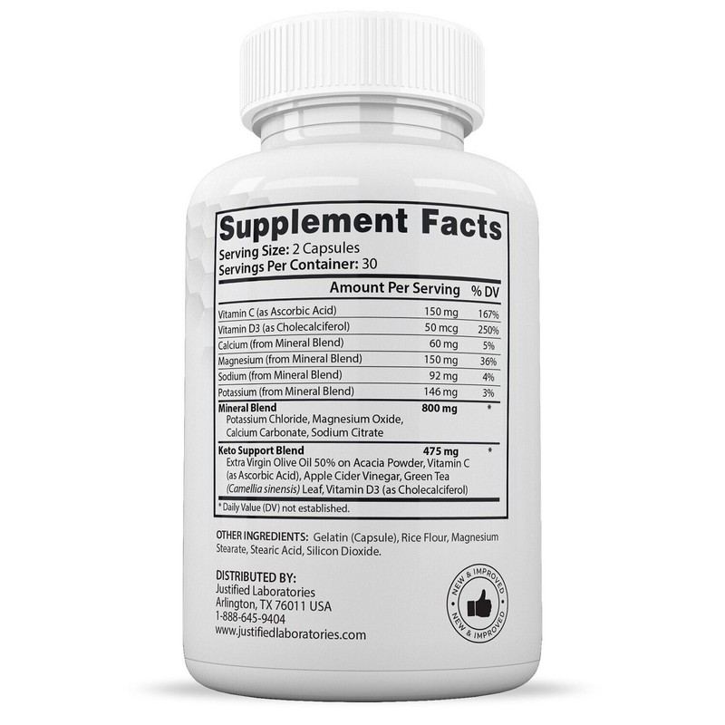 Justified Laboratories Boostline Keto ACV Pills 1275 MG Stronger Than