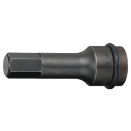 Tone 4AH-14L75 Semi-Long Hexagon Socket for Impacts, 0.5 inch (12.7 mm) Drive (1/2 mm), 2 Side Width 0.6 inches (14 mm)