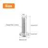 sourcing map M3-0.5 x 12 mm Pack of 20 Flat