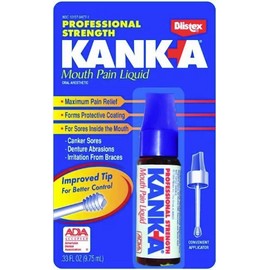 Blistex Kanka Mouth Pain Liquid Anesthetic, Professional Strength , 0.33 oz Ea