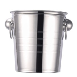 LABRIMP Ice Bucket Ktv Cooling Stainless Steel Portable Bucket Chill Beers Drinks