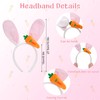 Bcxfbxd 2Pcs Easter Dog Costume Accessories Bunny Ears Headband Carrot