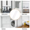 MOROBOR 18CM Self-Stick Rectangual Sliding Door Pulls, 2pcs Warm White