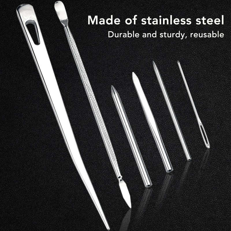 12Pcs Stainless Steel Paracord Stitching Set Paracord Needle with Storage