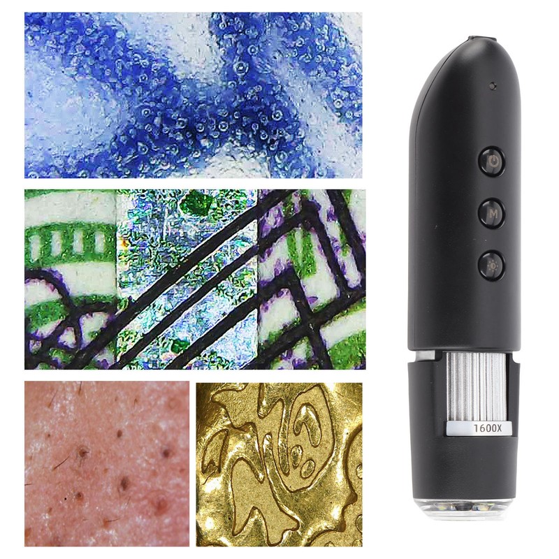 Digital Microscope Wireless WIFI 1600X Super HD Handheld Microscopes Electronic