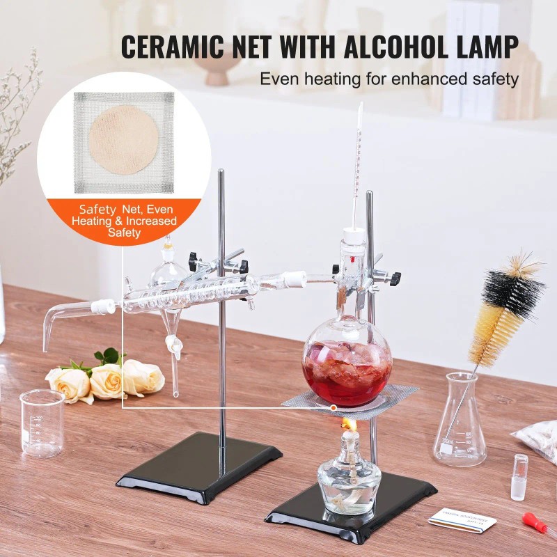 500ml Essential Oil Distillation Kit Borosilicate Glass 24 40 Joint