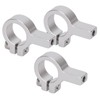 3Pcs Tube Clamp Hub Aluminum Shaft Clamping M4 Thread Mounting
