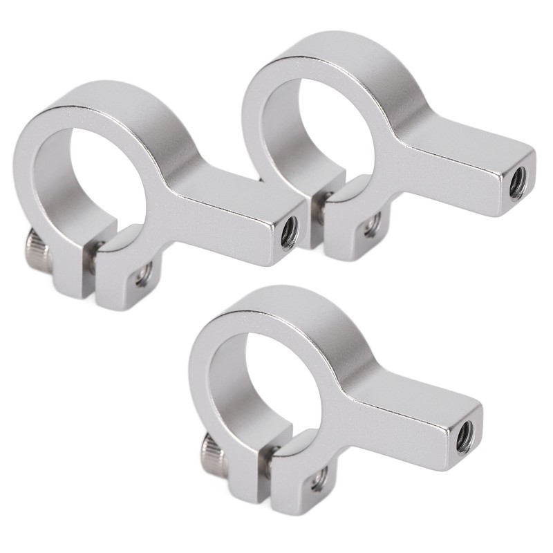3Pcs Tube Clamp Hub Aluminum Shaft Clamping M4 Thread Mounting