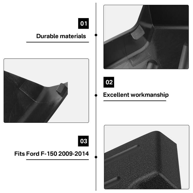 TKMD Driver Seat Trim Cover Panel Fits for 2009-2014 Ford