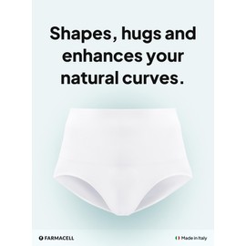 Farmacell 411 (White, M) Men's Shaping Cotton Control Briefs With Waist Girdle - Flat Tummy - Back Support – Man’s Shapewear