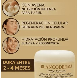 MARLEN LAMUR Blancoderma Brightening Face Cream with Natural Oat Extract – Lightweight Daily Moisturizer for Uneven Skin Tone & Dark Spots – Non-Comedogenic – For Women & Men – 75g