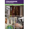 4smile Door Coat Rack for Hanging, Stainless Steel Door Hook,