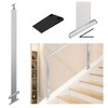 Muzata Slope Cable Railing Post 36 Inch for 25-40 Degrees