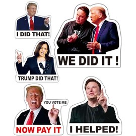 200Pcs Truomp I Did That Stickers Anti MAGA Stickers We Did That Funny Decal UWHENBO Waterproof Not Easy to Remove, No Residue Leaves, Funny Decal Anti MAGA Merchandise