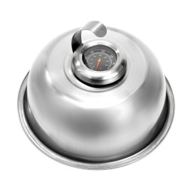 Yukon Glory™ Griddle Dome With Built in Thermometer, Designed For Blackstone Griddles, Perfect For Melting Cheese, Steaming Veggies and Grilling Meat, Made of Stainless Steel
