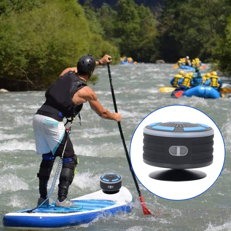 Portable Bluetooth Speaker with LED Light IPX7 Waterproof Portable Bluetooth