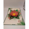 Unbranded Pop Up Merry Christmas Poinsetta Greeting Card #78