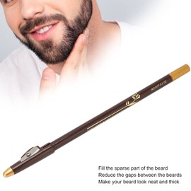 Pluma Para Barba, 1 pieza Relleno De Lápiz Para Barba, Kit Barba Para Hombre lápiz delineador profesional incluye sacapuntas para barba para uso diario y profesional