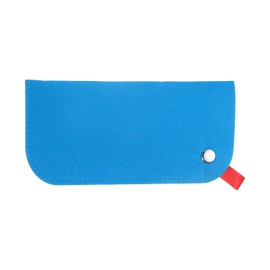 HARFINGTON 2pcs Soft Eyeglasses Bag Portable Felt Glasses Case Sunglasses Storage Pouch Case Holder, Black