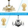 PATIKIL 25 x 37.5mm Lamp Finials Caps Knob, 2 Set