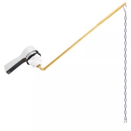 Unbranded Universal Front Mount Toilet Handle Tank Flush Lever Handle with Flapper Chains