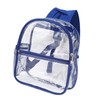 PVC Transparent Backpack Portable PVC Zipper Design High Capacity Clear
