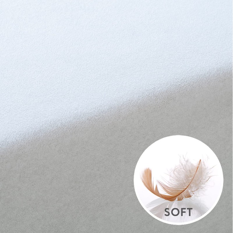 Tural Elasticated Mattress Cover in Silky Soft Microfibre Terry Towelling