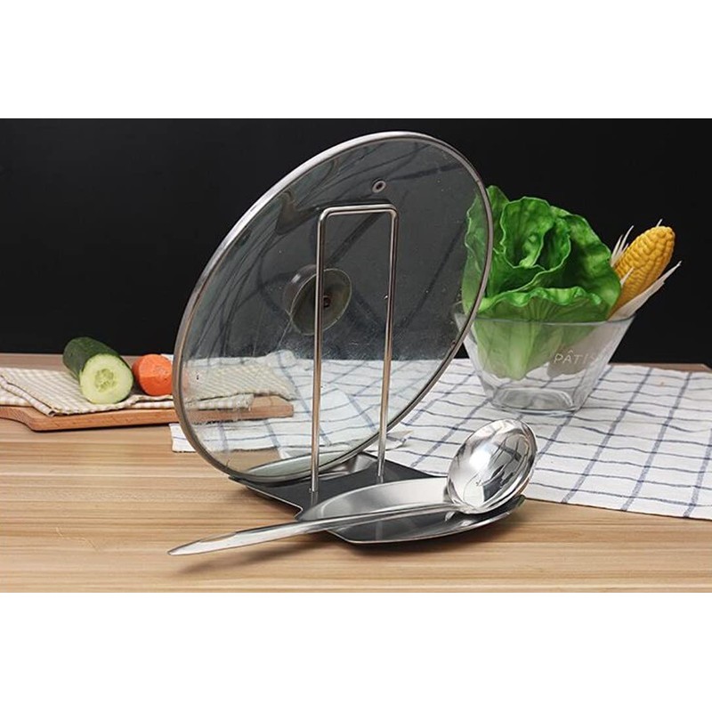 Helthrife [Health Lief] Pot Lid Tasting Set, Spoon Storage, Stainless
