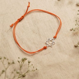 The Blue Yogi Chakra Energy Bracelets - Unisex Yoga and wellness Jewelry - Adjustable Bracelets (Sacral Chakra (Svadisthana))