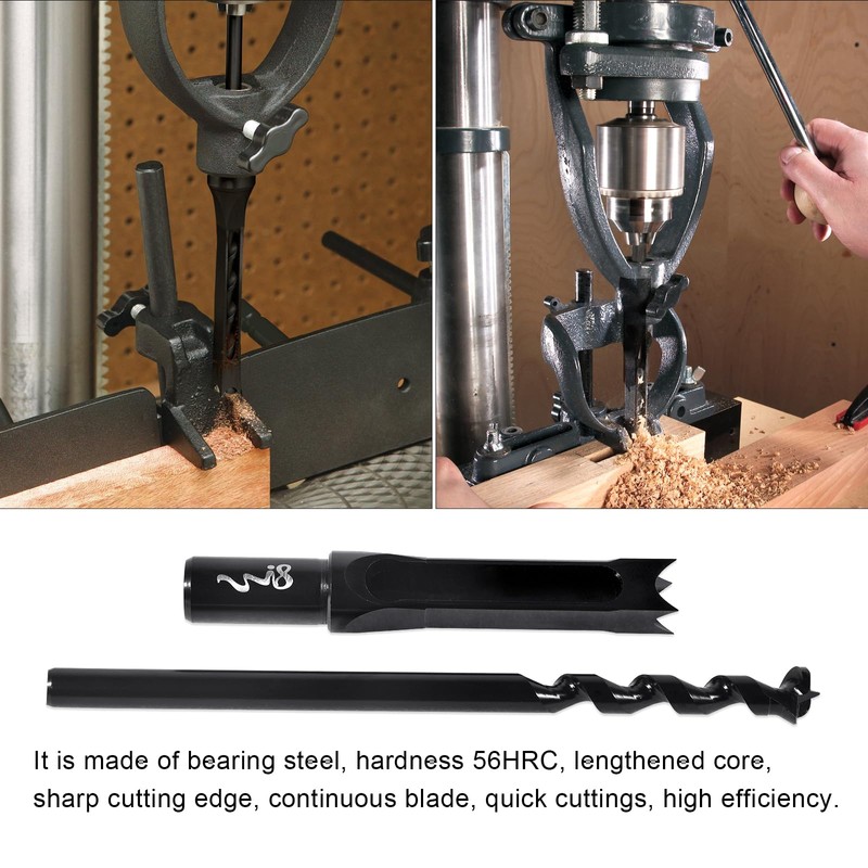SaferCCTV 5/8-Inch Woodworking Mortising Drill Bit Set - 1 Count