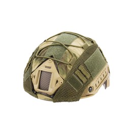 Lancer Tactical Helmet Cover for MH, PJ, and BJ Fast Helmets - Military, Paintball, Hunting, and Shooting Gear - Made from 1000D Nylon (Forest Green)