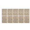 10pcs Tattoo Scalp Practice Skin Front Side Ink Free Rubber