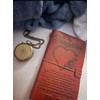 Solid Brass Thoreau's Go Confidently Quote Engraved Compass with Wooden