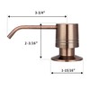 Akicon Soap Dispenser for Kitchen Sink, Brass Body Refill from