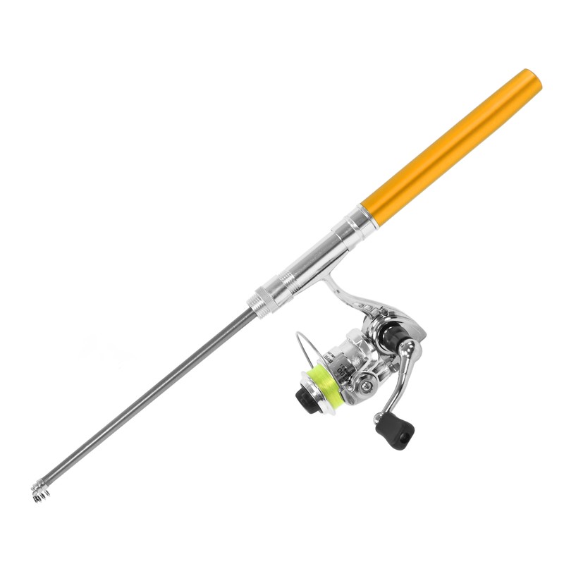 Portable Mini Pen Shape Fishing Rod Pole Pocket Retractable Fishing