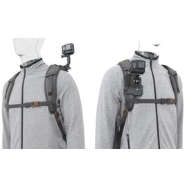 Wearable Camera Quick Release Clip Holder Mount 360° Rotation Angle Adjustable Bracket Adapter Easy Install POV Hands-free Video Shooting Joint Clamp MPCH Hold (3-Direction-FA)