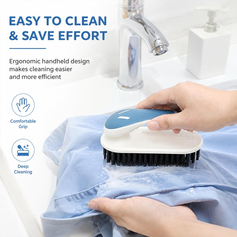 Laundry Brush with Soft Bristle Shoe Scrub Brush Set, 2